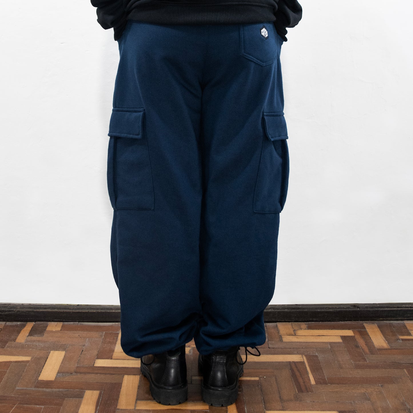 BLUE - CARGO BAGGY PANTS