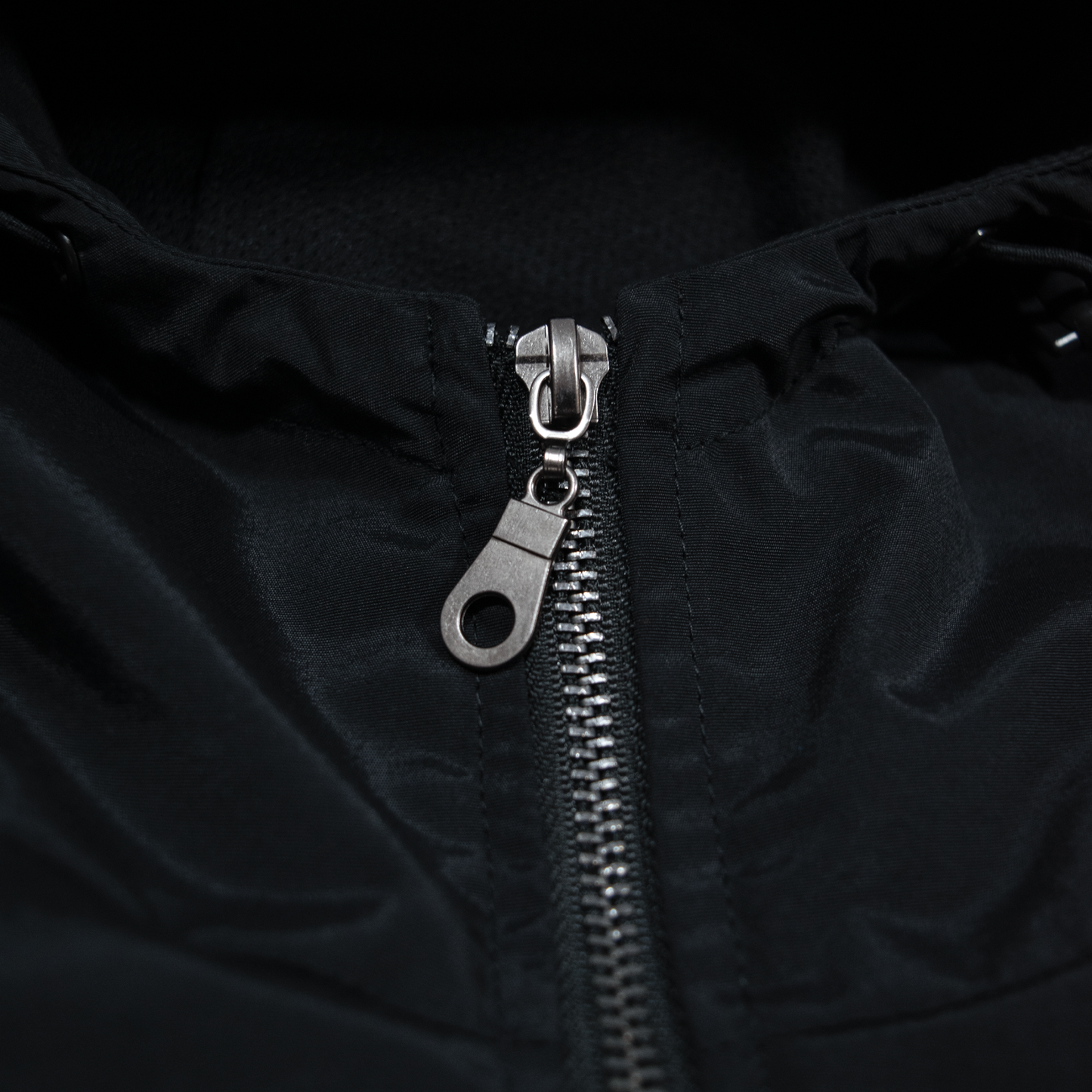 BLACK - BASIC WINDBREAKER JACKET