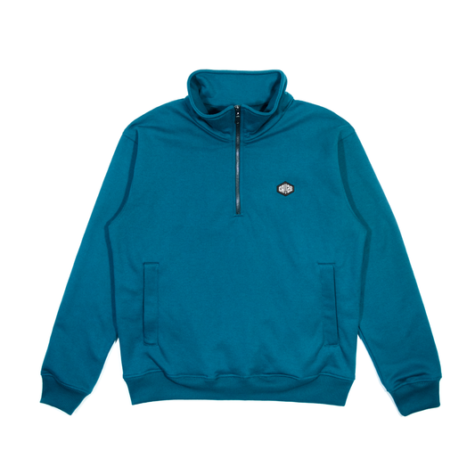 AQUA- BASIC QUARTER ZIP