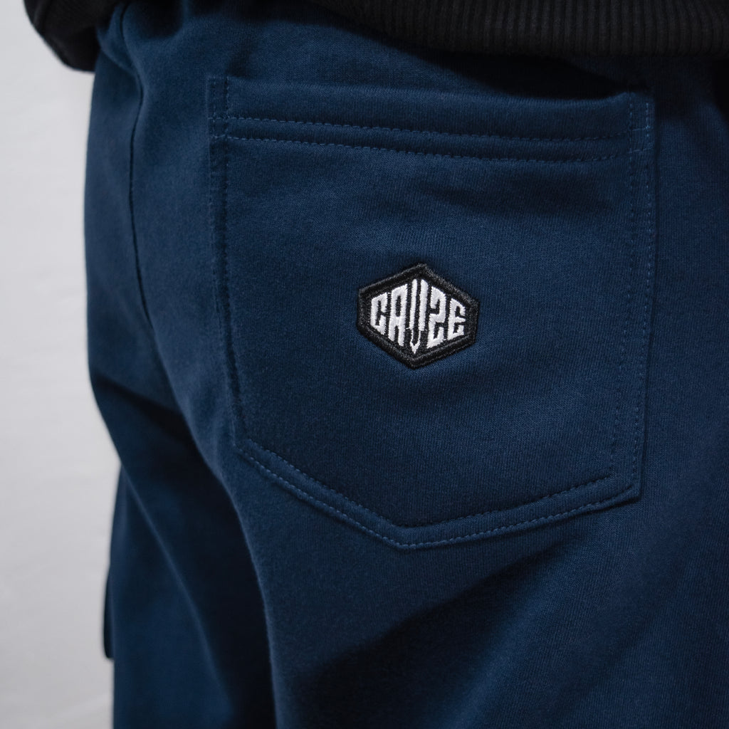 BLUE - CARGO BAGGY PANTS