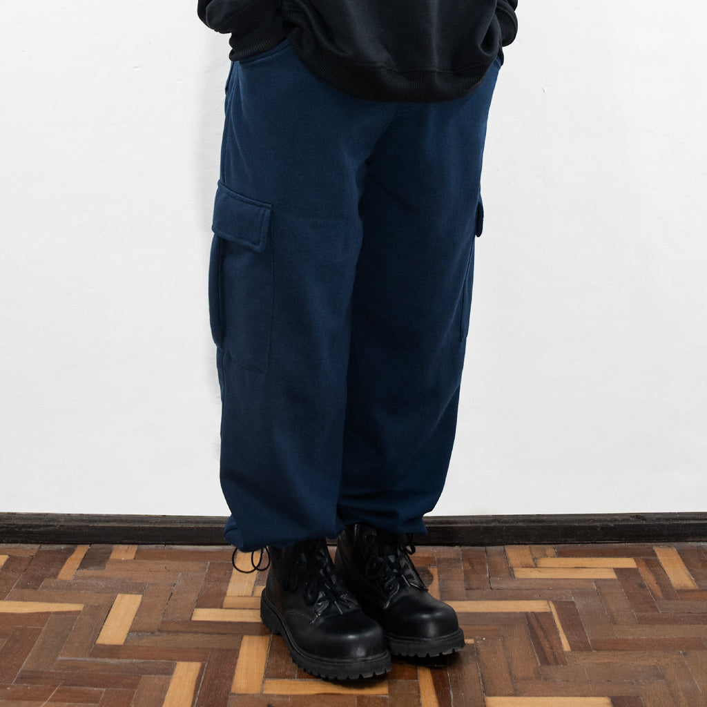 BLUE - CARGO BAGGY PANTS
