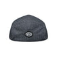 BLACK MARBLED - FLAT CAP