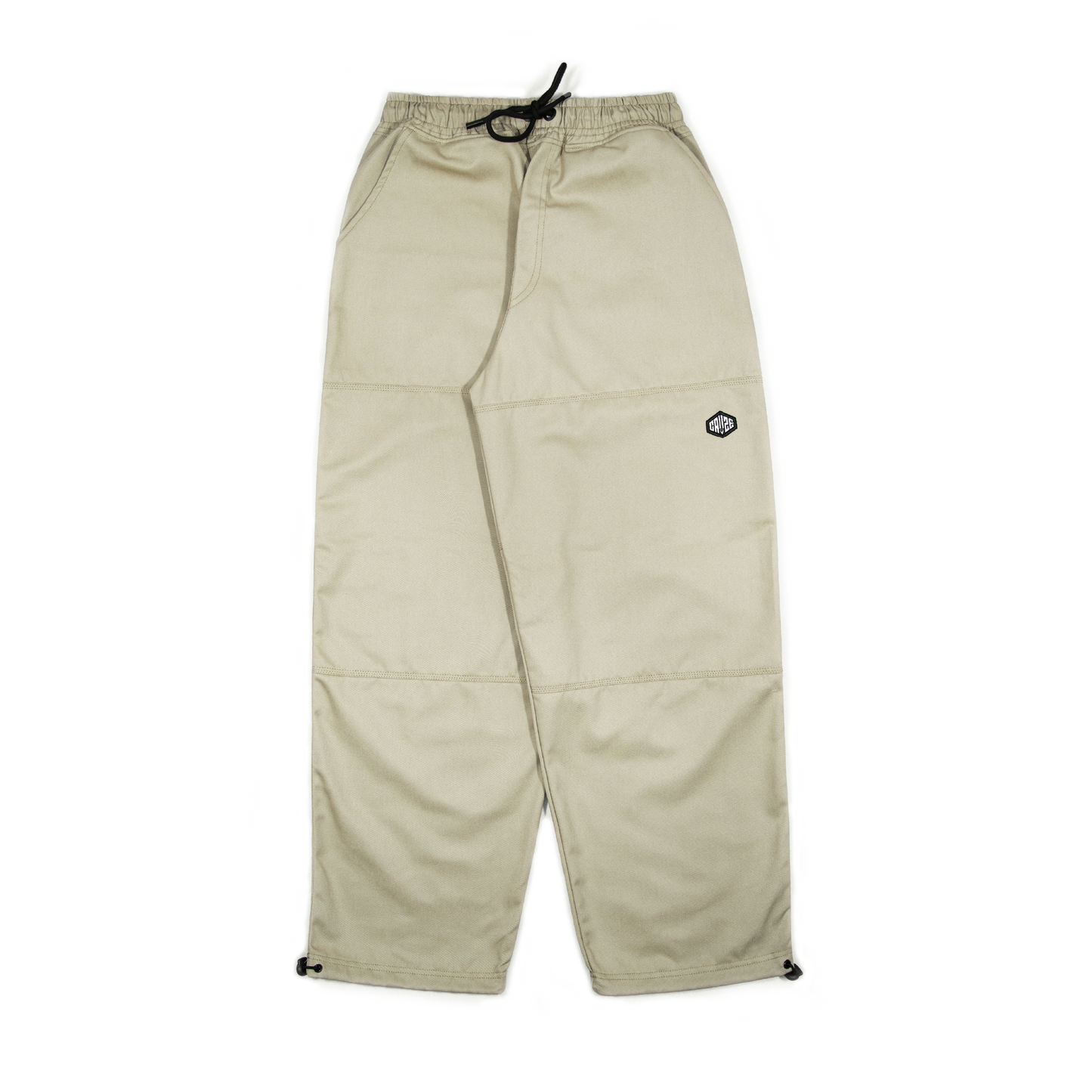 BEIGE - BASIC BAGGY PANTS