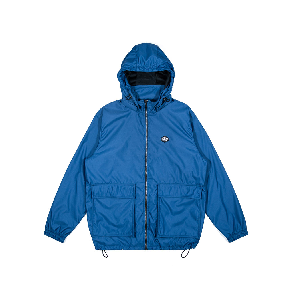 BLUE - WATERPROOF HOODED JACKET