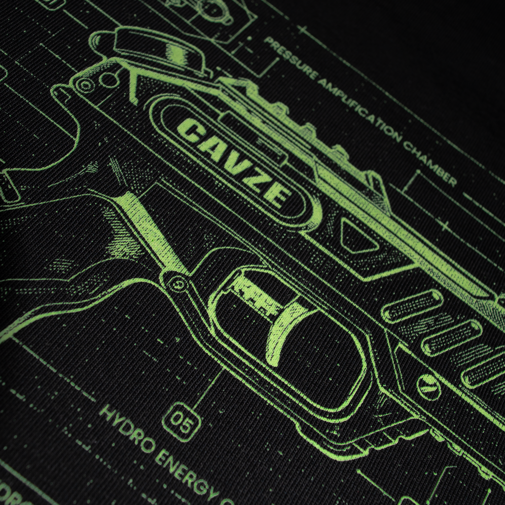 BLACK - H20 BLUEPRINT TEE