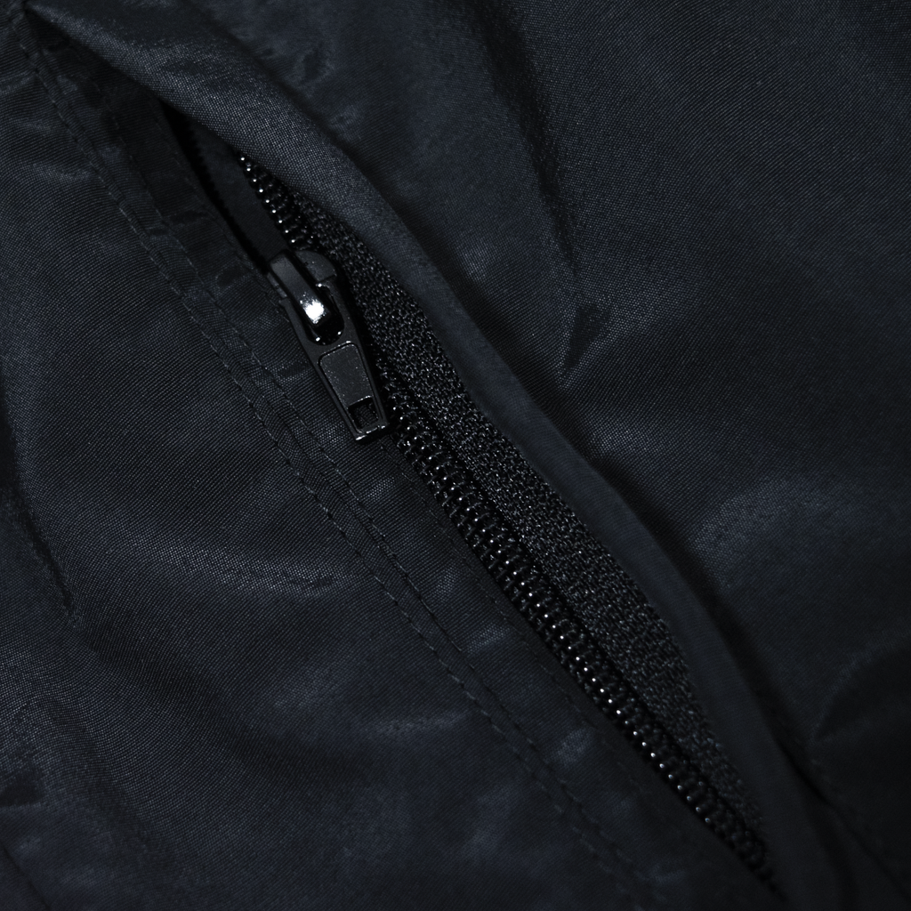BLACK - BASIC WINDBREAKER JACKET