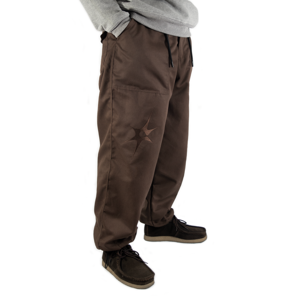 BROWN - CORE BAGGY PANTS