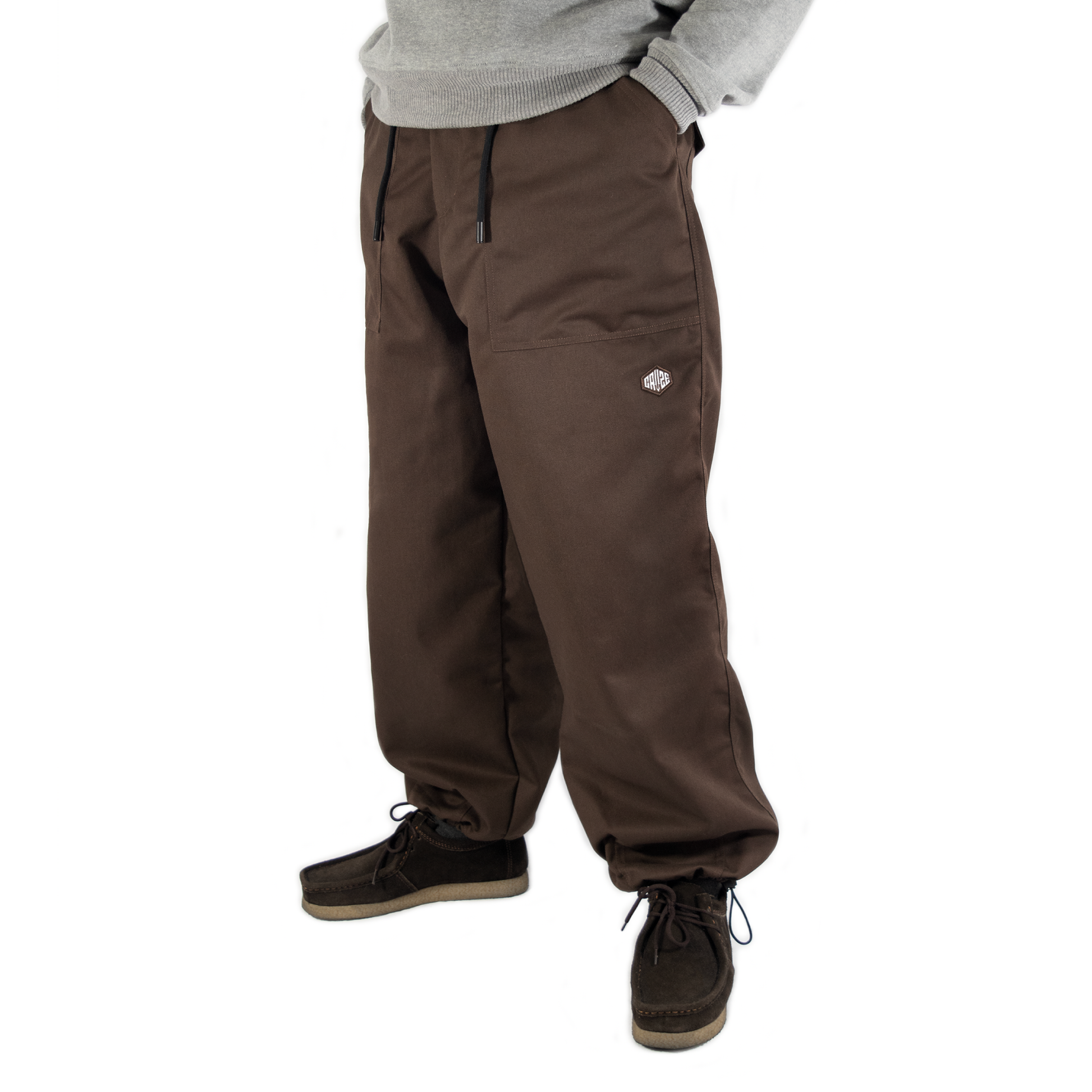 BROWN - CORE BAGGY PANTS