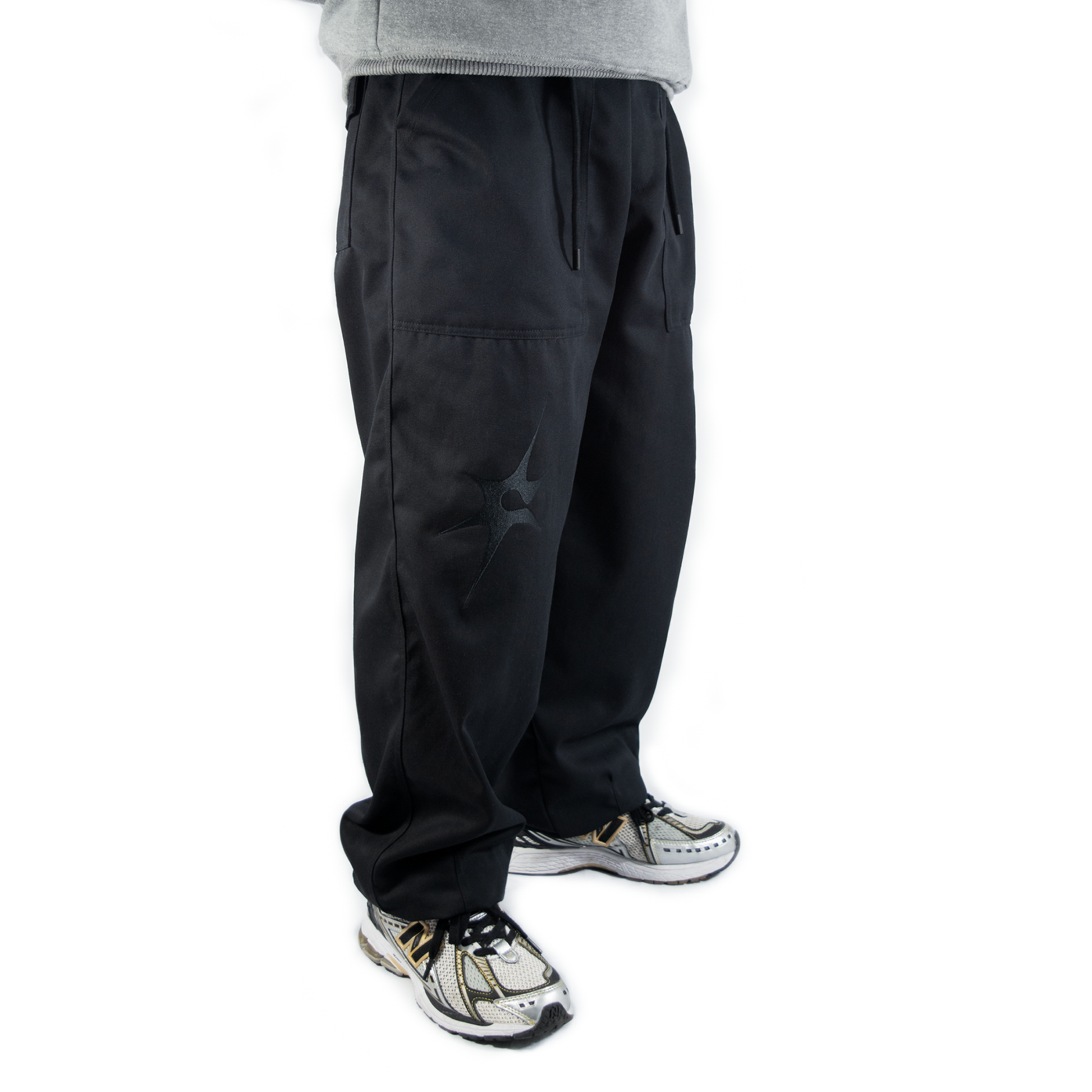 BLACK - CORE BAGGY PANTS