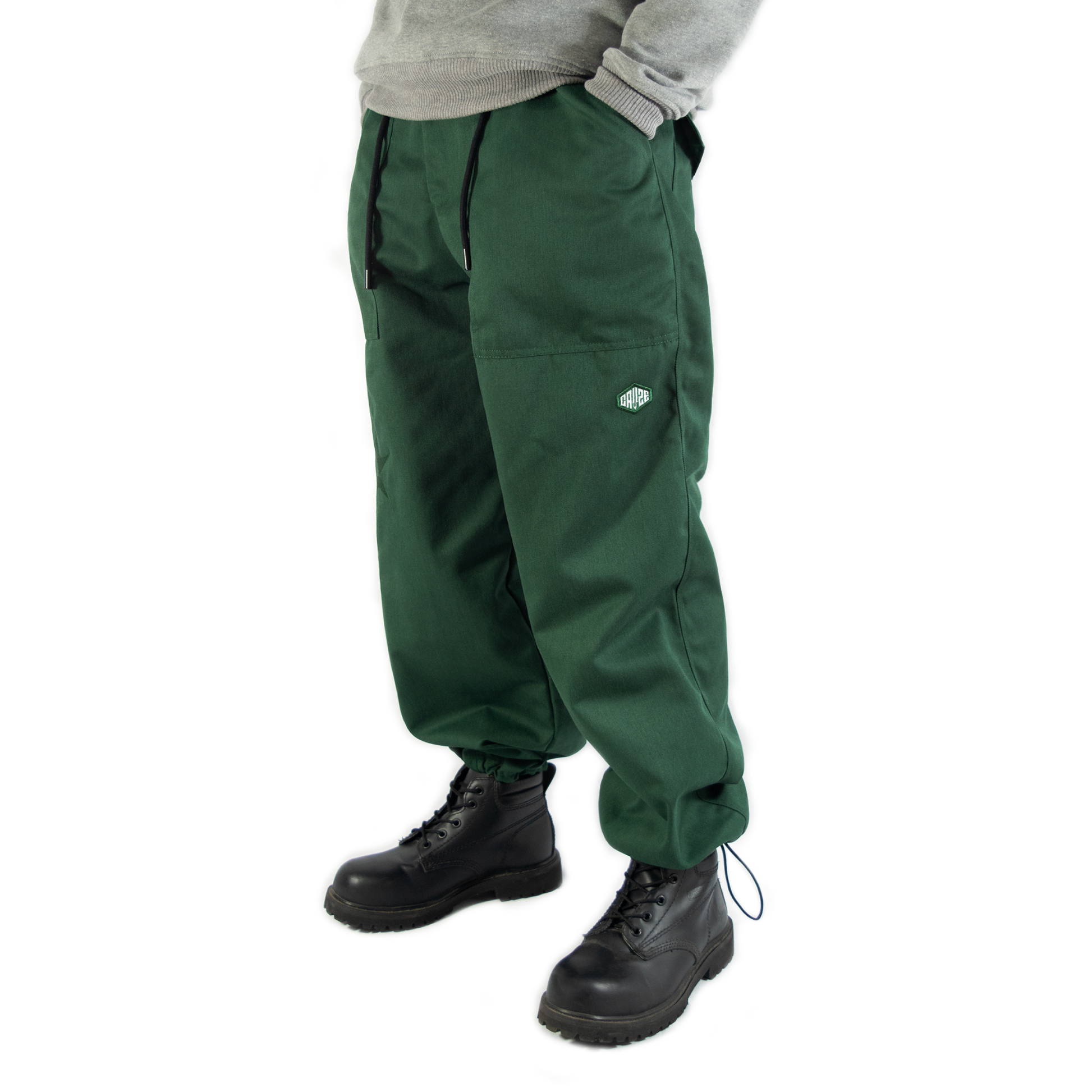 GREEN - CORE BAGGY PANTS