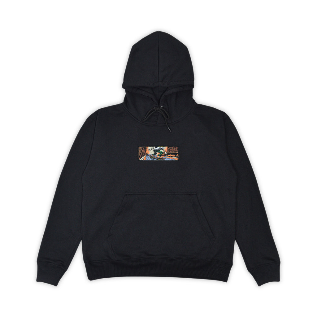 BLACK "SK8" HOODIE